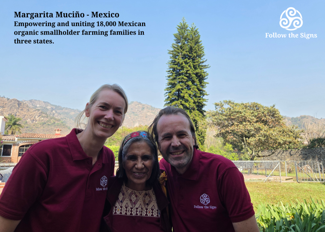 Margarita Muciño is empowering and uniting 18,000 Mexican organic smallholder farming families in three states for the next 1000 Years. Margarita initially started with 64 farmers in the state of Guerrero in 2002. A true visionary, manifestor, activator and unifier.